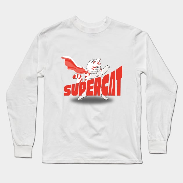 Supercat Long Sleeve T-Shirt by mikapodstore